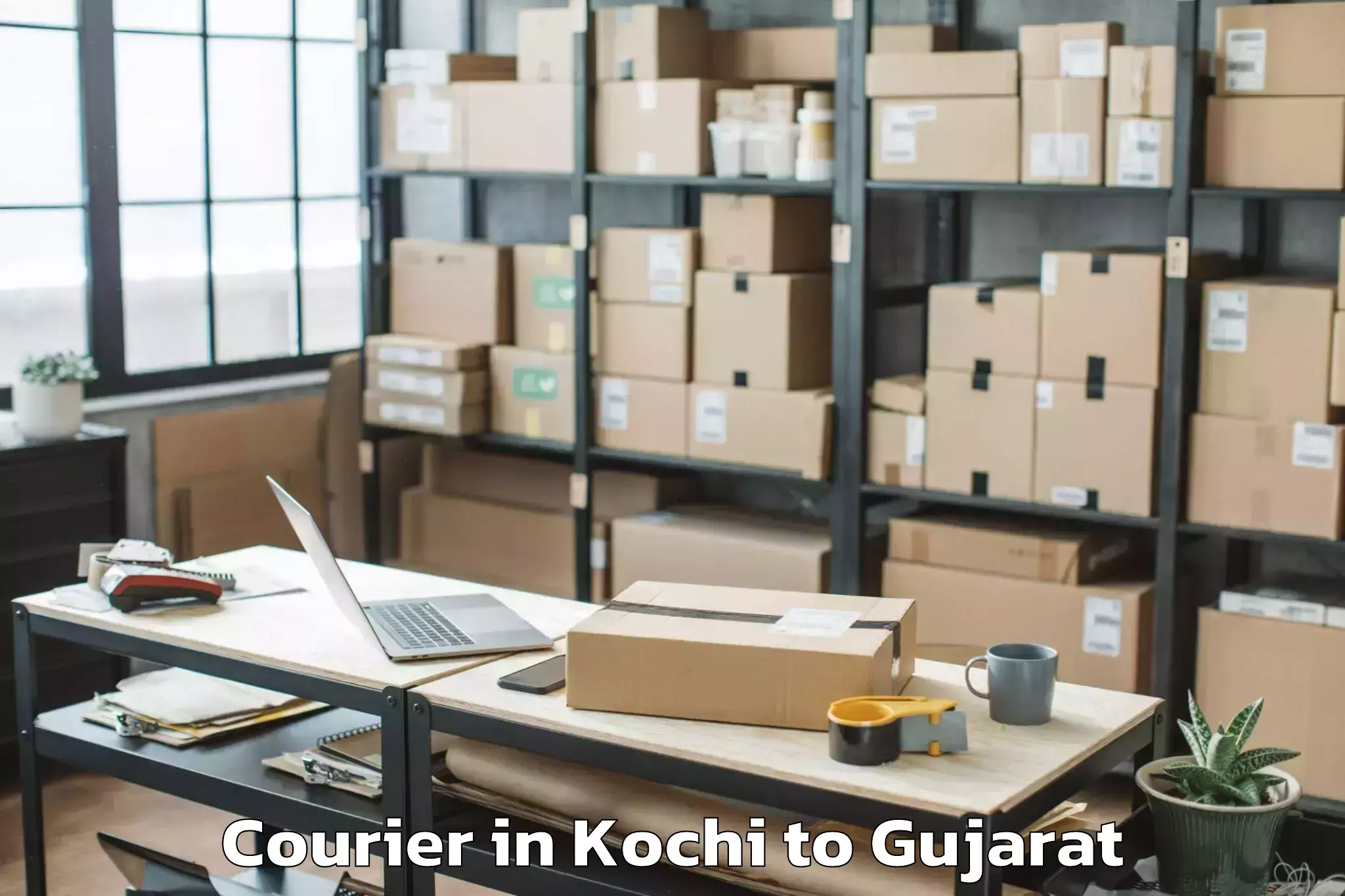 Top Kochi to Jetpur Courier Available